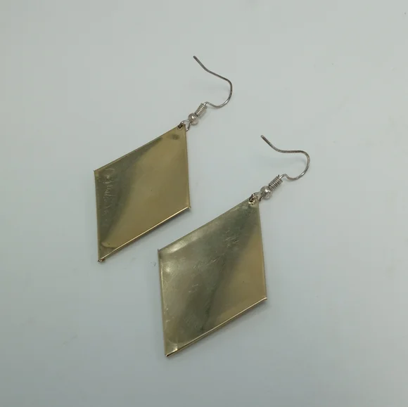 Western Cowgirl Wool & Alpaca Silver Earrings Set Boho Aztec Pattern Handmade - Picture 5 of 6